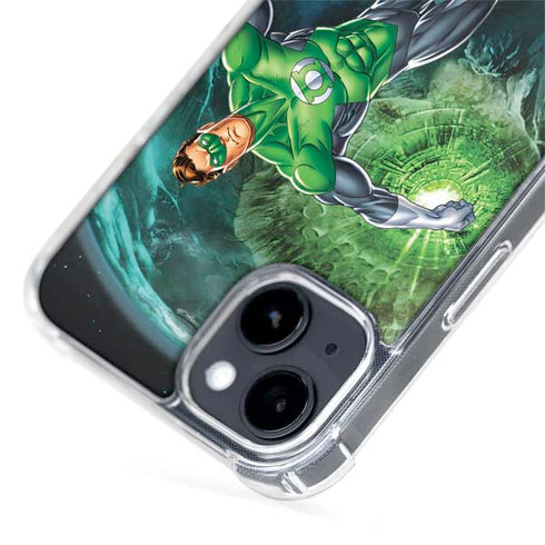 DC Comics Green Lantern Action Pose in Space iPhone 15 MagSafe Case