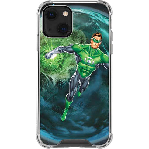 DC Comics Green Lantern Action Pose in Space iPhone 14 Plus Clear Case
