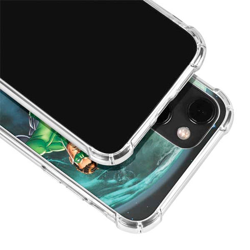 DC Comics Green Lantern Action Pose in Space iPhone 14 Plus Clear Case