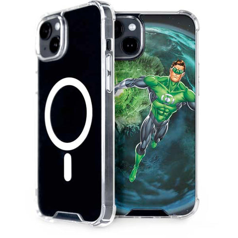 DC Comics Green Lantern Action Pose in Space iPhone 14 Plus MagSafe Case