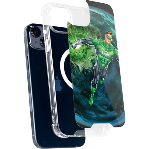 DC Comics Green Lantern Action Pose in Space iPhone 15 Plus MagSafe Case