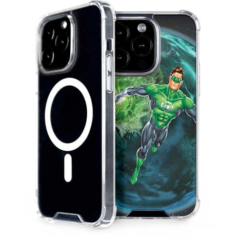 DC Comics Green Lantern Action Pose in Space iPhone 15 Pro MagSafe Case
