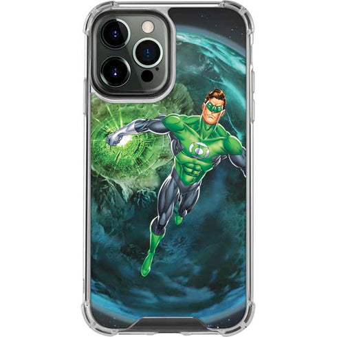 DC Comics Green Lantern Action Pose in Space iPhone 14 Pro Max Clear Case