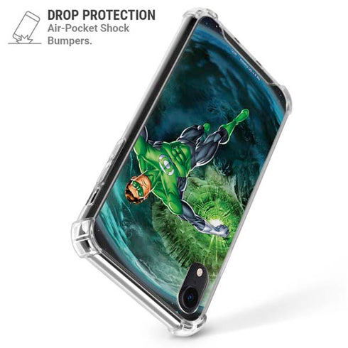 DC Comics Green Lantern Action Pose in Space iPhone XR Clear Case