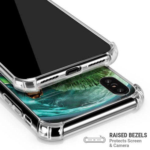 DC Comics Green Lantern Action Pose in Space iPhone XS Max Clear Case