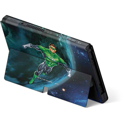 DC Comics Green Lantern Action Pose in Space Nintendo Switch OLED (2021) Skin