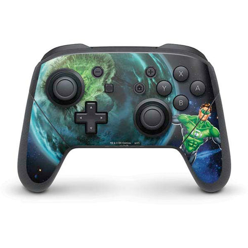 DC Comics Green Lantern Action Pose in Space Nintendo Switch Pro Controller Skin