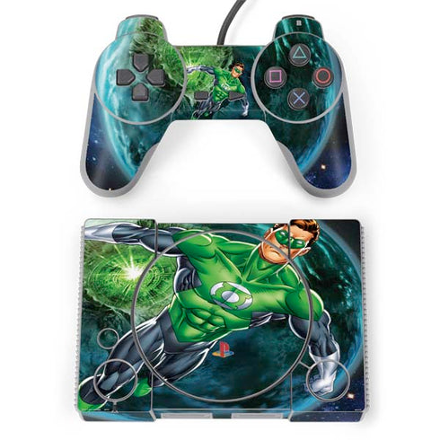 DC Comics Green Lantern Action Pose in Space PlayStation Classic Bundle Skin