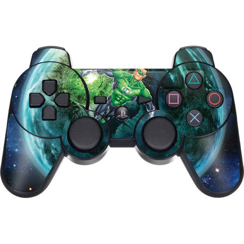 DC Comics Green Lantern Action Pose in Space PS3 Dual Shock wireless controller Skin