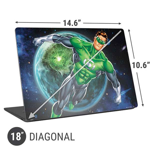 DC Comics Green Lantern Action Pose in Space Universal Laptop 18in (14.6 x 10.6in) Skin