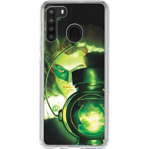DC Comics Green Lantern Portrait Art By Alex Ross Galaxy A21 Clear Case