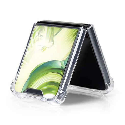 DC Comics Green Lantern Portrait Art By Alex Ross Galaxy Z Flip5 5G Clear Case