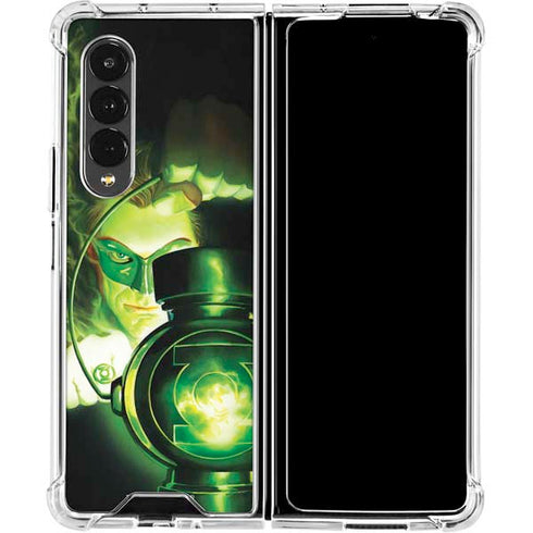 DC Comics Green Lantern Portrait Art By Alex Ross Galaxy Z Fold4 5G Clear Case