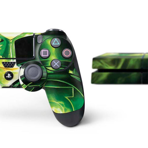 DC Comics Green Lantern Portrait Art By Alex Ross PS4 Console and Controller Bundle Skin