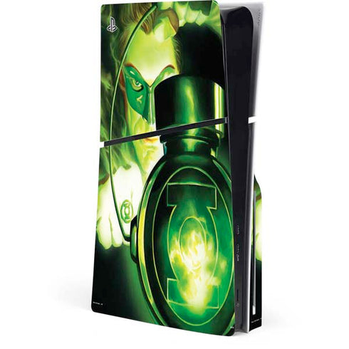 DC Comics Green Lantern Portrait Art By Alex Ross PS5 Slim Disk Console Skin