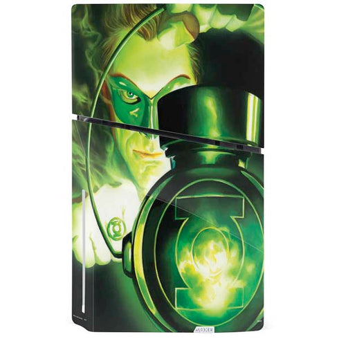 DC Comics Green Lantern Portrait Art By Alex Ross PS5 Slim Disk Console Skin