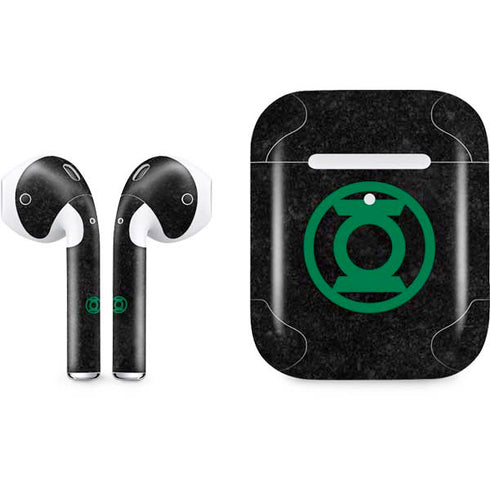 DC Comics Green Lantern Logo Black Background Apple AirPods 2 Skin