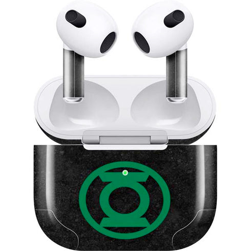 DC Comics Green Lantern Logo Black Background Apple AirPods (3rd Gen 2021) Skin