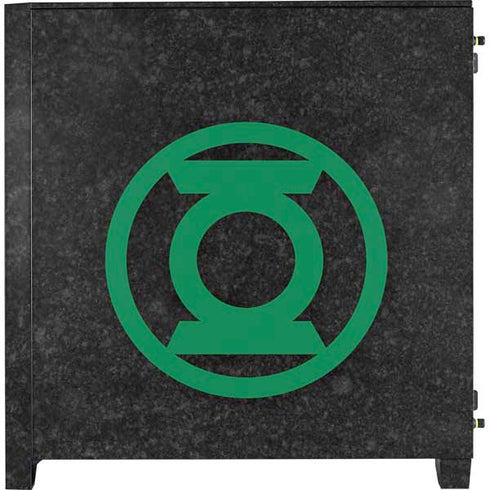 DC Comics Green Lantern Logo Black Background Corsair 4000D Tempered Glass Mid-Tower ATX Case Skin