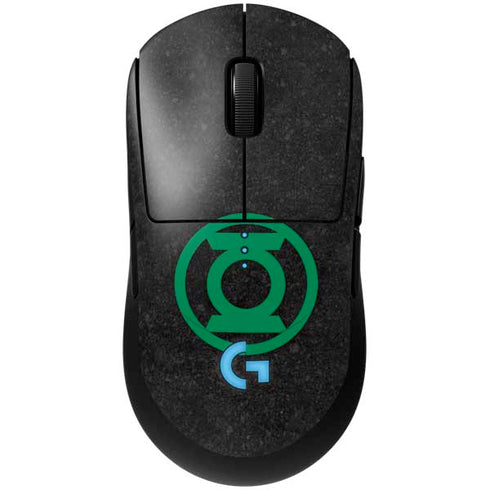 DC Comics Green Lantern Logo Black Background G Pro Wireless Gaming Mouse Skin