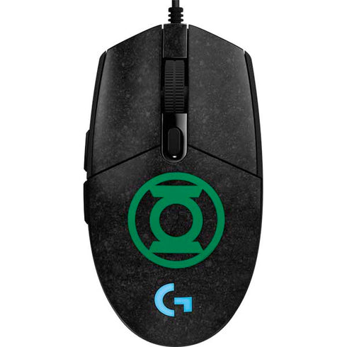 DC Comics Green Lantern Logo Black Background G203 Prodigy RGB Wired Gaming Mouse Skin