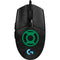 DC Comics Green Lantern Logo Black Background G203 Prodigy RGB Wired Gaming Mouse Skin