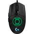 DC Comics Green Lantern Logo Black Background G203 Prodigy RGB Wired Gaming Mouse Skin