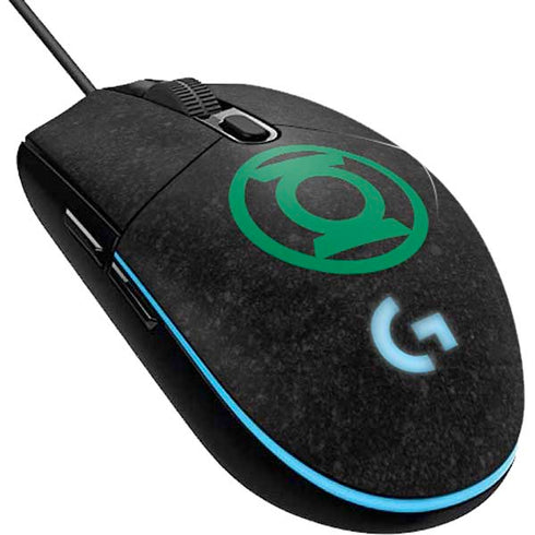 DC Comics Green Lantern Logo Black Background G203 Prodigy RGB Wired Gaming Mouse Skin