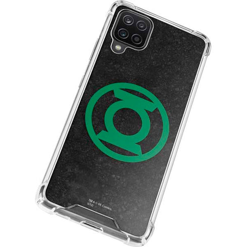 DC Comics Green Lantern Logo Black Background Galaxy A12 Clear Case