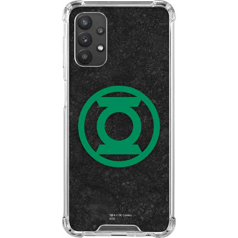 DC Comics Green Lantern Logo Black Background Galaxy A32 5G Clear Case