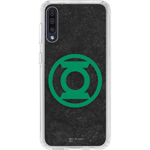 DC Comics Green Lantern Logo Black Background Galaxy A50 Clear Case