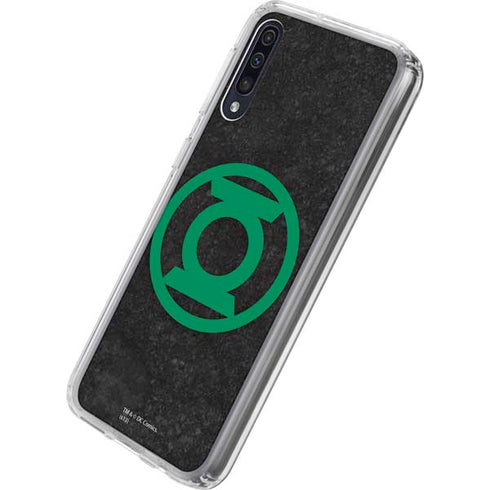 DC Comics Green Lantern Logo Black Background Galaxy A50 Clear Case