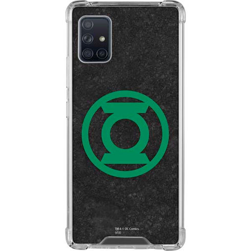 DC Comics Green Lantern Logo Black Background Galaxy A51 5G Clear Case