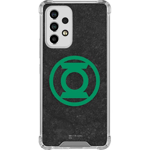 DC Comics Green Lantern Logo Black Background Galaxy A53 5G Clear Case