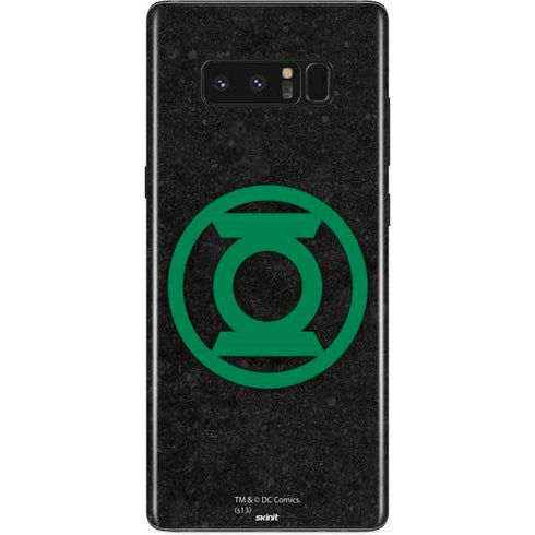 DC Comics Green Lantern Logo Black Background Galaxy Note 8 Skin