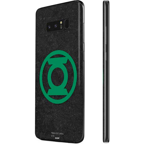 DC Comics Green Lantern Logo Black Background Galaxy Note 8 Skin