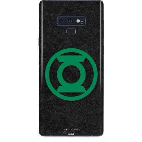 DC Comics Green Lantern Logo Black Background Galaxy Note 9 Skin