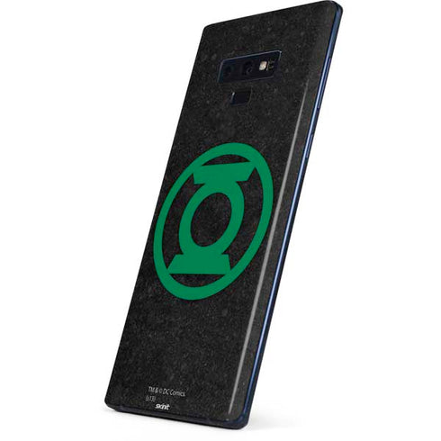 DC Comics Green Lantern Logo Black Background Galaxy Note 9 Skin