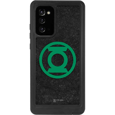 DC Comics Green Lantern Logo Black Background Galaxy Note20 5G Waterproof Case