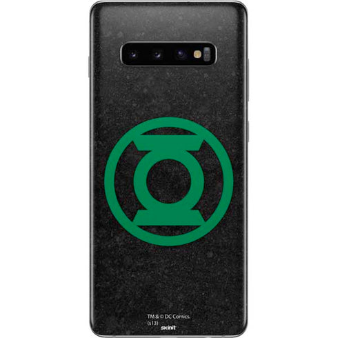 DC Comics Green Lantern Logo Black Background Galaxy S10 Plus Skin
