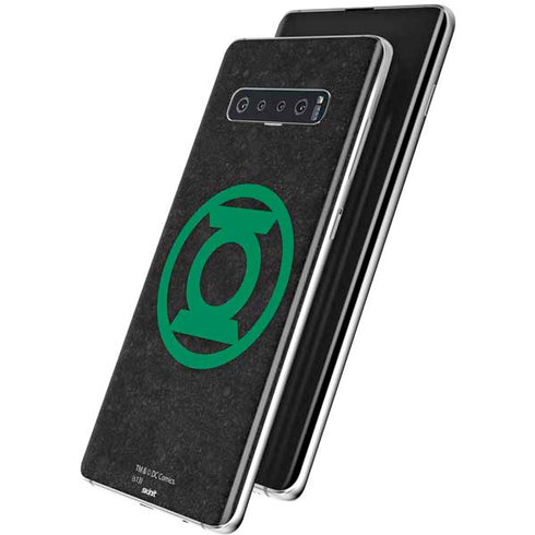 DC Comics Green Lantern Logo Black Background Galaxy S10 Plus Skin