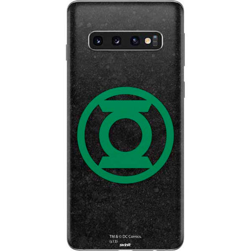 DC Comics Green Lantern Logo Black Background Galaxy S10 Skin