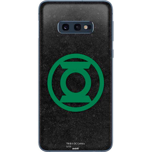 DC Comics Green Lantern Logo Black Background Galaxy S10e Skin