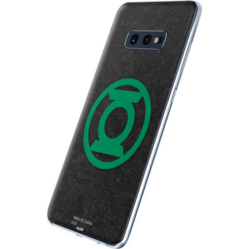 DC Comics Green Lantern Logo Black Background Galaxy S10e Skin