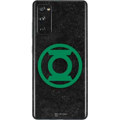 DC Comics Green Lantern Logo Black Background Galaxy S20 Fan Edition Skin