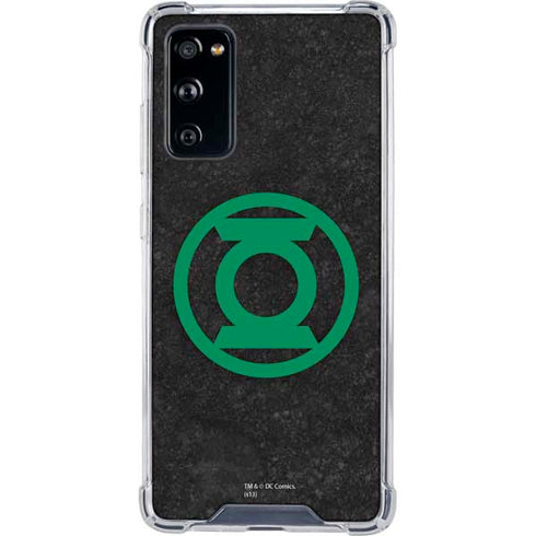 DC Comics Green Lantern Logo Black Background Galaxy S20 FE Clear Case