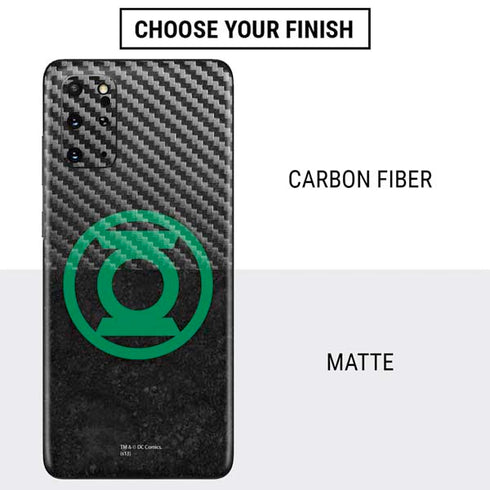 DC Comics Green Lantern Logo Black Background Galaxy S20 Plus Skin