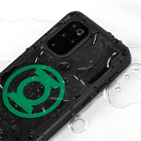 DC Comics Green Lantern Logo Black Background Galaxy S20 Plus Waterproof Case