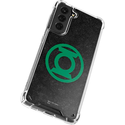 DC Comics Green Lantern Logo Black Background Galaxy S21 5G Clear Case