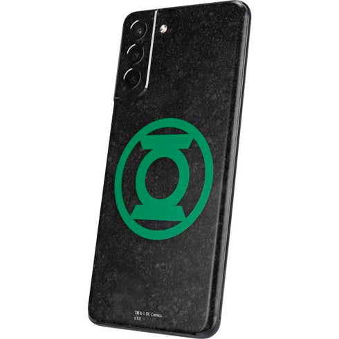 DC Comics Green Lantern Logo Black Background Galaxy S21 Plus 5G Skin